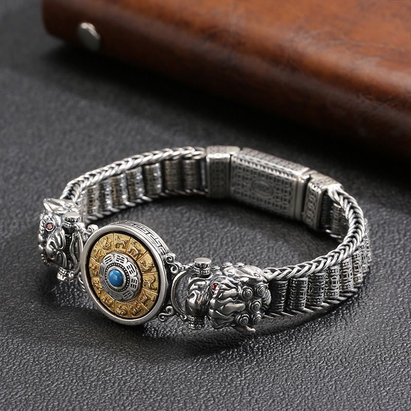 Fengshui bracelet original six character design  S925 bracelet