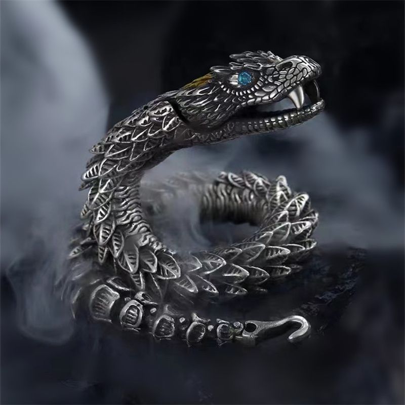 Feng Shui Bracelet Men Medusa Rattlesnake Bracelet