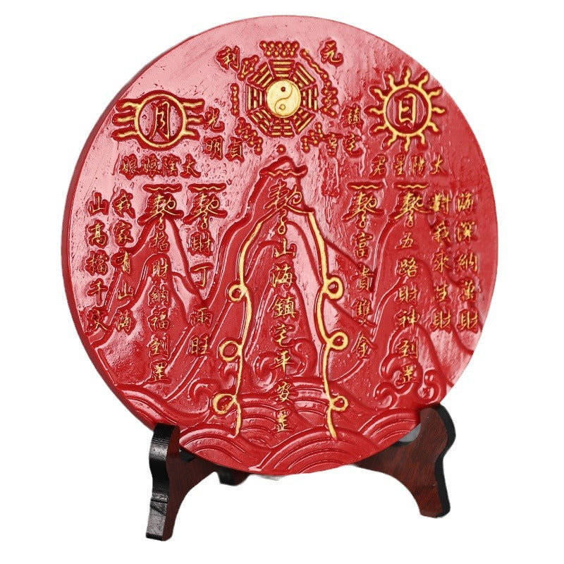 Feng Shui ornament, Shanhai Town ornament, Lucky Town House Ping An desktop ornament