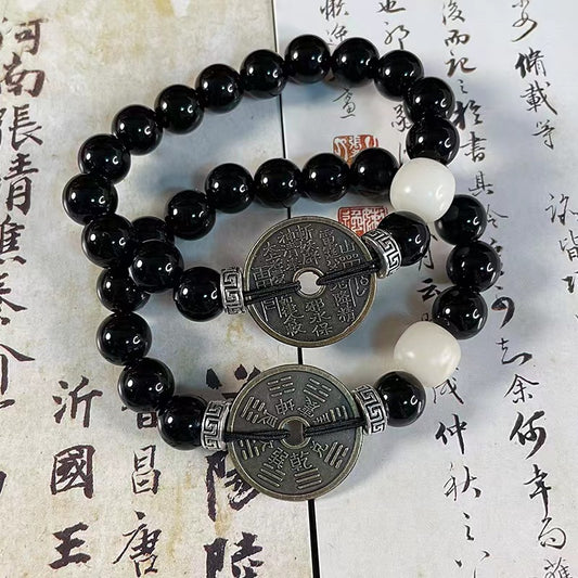 Feng Shui bracelet bracelet, mountain ghost spending money bracelet, Tai Chi Bagua Dao bracelet bracelet, bracelet.