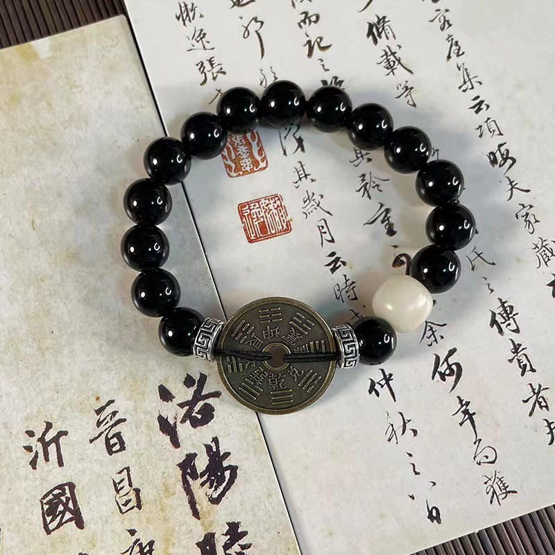 Feng Shui bracelet bracelet, mountain ghost spending money bracelet, Tai Chi Bagua Dao bracelet bracelet, bracelet.